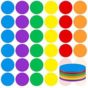 6Inch Vinly Floor Stickers Floor Dots for Classroom IKAYAS Classroom Floor Line Up Dots Spots 36pcs Removable Floor Decals Floor Markers for Classroom Preschool and Kindergarten Elementary 6 Colors