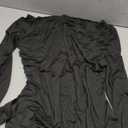 XinFSh Women's Long Sleeve Bodycon Maxi Dress One Shoulder Ruched Fall Formal Wedding Guest Cocktail Dress 2025, Black, Size L