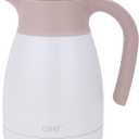 GiNT 1L / 34Oz Thermal Coffee Carafe, Insulated Stainless Steel Coffee Carafes for Keeping Hot/Double Walled Vacuum Thermal Carafe (White)