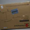 Mobile Standing Desk, Rolling Laptop Cart Adjustable Height with Cup Holder, 28 inch Portable Table with 4 Lockable Wheels, Walnut Computer Workstation with Hook and Slots for Home Office