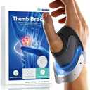 CMC Thumb Brace with Shape-memory Restriction Splint for Osteoarthritis, CMC Joint Thumb Arthritis Brace Stabilizer for Basal Thumb Arthritis Pain Relief and Support, Medium, Right Hand, 1 Pack