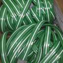 Breeze Touch 2X50FT Sprinkler Hoses for Lawn, Three-Tube Flat Sprinkler Hose with Holes, Heavy Duty Soaker Hose for Garden with U-Shaped Stakes, Flexible Irrigation Hose for Yard