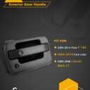 Gledewen Front Right Door Handle, Compatible with 2004-2014 Ford F-150 Lobo, 2006-2008 Lincoln Mark LT, Exterior Front Passenger with Key Hole, Replace# FO1311131, 5L3Z1522404BAA, Outside Door Handle