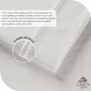 Linen Home 4 Piece Twin Cotton Sheet Set, 100% Cotton Percale, 2 Pillowcases, Deep Pocket with All Around Elastic Sheet, Crisp Breathable Bedding, Hotel Luxury, Long-Staple Combed Cotton, White