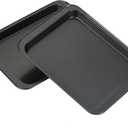 Little Small Baking Sheets Nonstick Set of 2 (9.5inch X 7.1inch)  SS&CC 8 Inch Nonstick Baking Toaster Oven Tray Cookie Sheets, 1 or 2 Person Household
