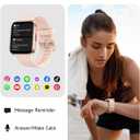 Woneligo Smart Watch for Women, Answer/Make Calls, Alexa Built-in, 1.85" Touch Screen Fitness Tracker for Android & iPhone, Heart Rate/Sleep/SpO2 Monitor Smartwatch, Waterproof (Rose Gold)