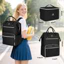 MATEIN Lunch Backpack, 15.6 Inch Laptop Backpack with Lunch Box, Stylish Nurse, Teacher Work Backpacks with Insulated Compartment, Meal Prep Bag for Women Men Commute Outdoor Picnic Camping, 2Pcs Set