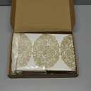 50Pcs Laser Cut Invitations with Envelopes and RSVP Cards Gold Glitter Hollow Rose Shape Wedding Invitation with Pre-tied Ribbons for Wedding Quinceanera Bridal Shower Engagement Party