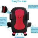 Phone Holder Wall Mount with 3M VHB Adhesive Strips Phone Charging Holder Compatible for iPhone, Samsung, Smartphone and Most Other Cellphones