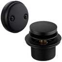 BESTILL Tip-Toe Bathtub Drain Bath Tub Trim Set Conversion Kit, Two Hole Style, Matte Black