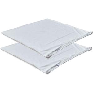 Waterproof Down Feather Proof Euro Pillow Protectors 28x28 Pack of 2 European Size Pillow Covers for Square Throw Pillow