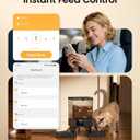 Oneisall Automatic Cat Feeder with 5G WiFi, Automatic Cat Food Dispenser for 2 Cats Small Pets, 20 Cups/5L Timed Dry Food Dispenser with APP Control