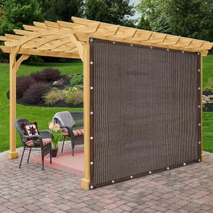 Fence Privacy Screen Balcony Sun Shade Cloth 6'6"x9'9" 80% Shade Fabric Outdoor Patio Screens Mesh Panels Apartments Railing Cover UV Protection for Backyard Garden Porch Deck (Coffee)