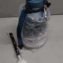 [2-IN-1 LID] 64 oz Insulated Water Bottle with Silicone Boot (48hrs Cold/24hrs Hot) - DIY Stickers, Leakproof, BPA Free, Half Gallon (Cyan)