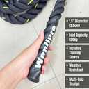 Weight Workout Sled Pulling Rope 1.5" x 16FT, Trainer Physical Training Strength Rope for Tire Pulling, Football Training, Fitness Resistance Exercise Equipment