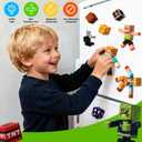 Magneverse 20 Pcs Magnetic Action Figures Playset - Magnetic Building Blocks, Magnet Cubes and Rotatable Figures Character Toys for Kids, Birthday Gift for 6+ Year Old Boys Girls (Patent Pending)