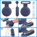 5 x Waterproof Holder Compatible with AirTag for Kids (2 Pack), Hidden Case with Pin, GPS Tracker Clip Compatible with Apple Air Tag, Suitable for Toddlers, Children, Elderly, Clothing, Backpack, Luggage (Black/Navy Blue)