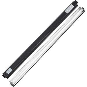 REPTI ZOO 39W Reptile T5 HO UVB Lighting Combo Kit, 34" Light Fixture Reptile Terrarium Hood, with Detachable Curved Reflector and 5.0 UVB T5 Lamp Bulb, ETL certificated