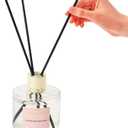 Cocorrina Reed Diffuser Set, Flower Reed Diffuser Sandalwood Rose 6.7 oz, Scented Diffuser with Sticks Home Fragrance Essential Oil for Bathroom Shelf Decor, Living Room, Large Room, 1pack
