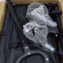 Wagons Carts Foldable, Lightweight Portable Utility Shopping Cart with Wheels, Folding Grocery Wagon Cart for Grocery, Camping, Shopping, Beach, Garden, Sports Black (100L)