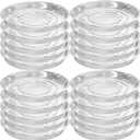 20 Packs 20 Inches Extra-Large Clear Plant Saucers for Indoor Outdoor Use Heavy Duty Plastic Plant Trays for Planter Bulk Flower Pot Drip Trays to Catch Water, 4 to 20 Inch