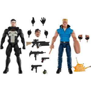 Marvel Legends Series Punisher and Bushwacker, Comics Collectible 6-Inch Action Figures