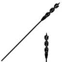 DKIBBITH Flexible Installer Drill Bit for Pulling Wires Through Walls Ceilings and Sidewalks,54-Inch Long, 1-Inch Auger with a Fish Eye Hole and Screw Point, 1/4" 3-Flat Anti-Slip Shank.
