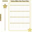 Mezchi 60 PCS Golden Glitter Star Floral Picks, 8.5 Inch Sparkly Foam Star with Wood Stem, Vase Sticks for Table Centerpieces, Craft Stars Decorations for Baby Shower, Birthday, Wedding, Christmas
