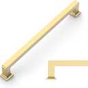 Amerdeco 10 Pack Brushed Gold Cabinet Pulls 12.6 Inch(320MM) Hole Centers Kitchen Cabinet Handles Cabinet Hardware Kitchen Handles for Cabinets Cupboard Handles Drawer Pulls ZH0019