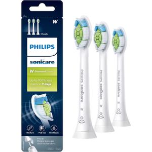 Philips Sonicare W DiamondClean - Genuine Replacement Electric Toothbrush Heads, White, 3 Pack, HX6063/65