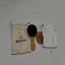 Belula 100% Boar Bristle Hair Brush Set (Medium). Soft Natural Bristles for Thin and Fine Hair. Restore Shine And Texture. Wooden Comb, Travel Bag and Spa Headband Included!
