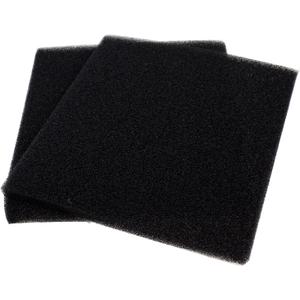 AQUANEAT 2 Pack Aquarium Bio Sponge Filter Media Pad Cut-to-Size Open Cell Foam Sheet for Fish Tank Sump (9" x 9" x 0.5") Black