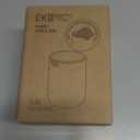 EKO Fandy 0.4 Gal/1.5L Mini Tabletop Trash Bin with Swing-Lid, Desktop Trash Can for Bathroom Countertop, Vanity, Coffee or Office, Small Garbage Bin (Lavender)