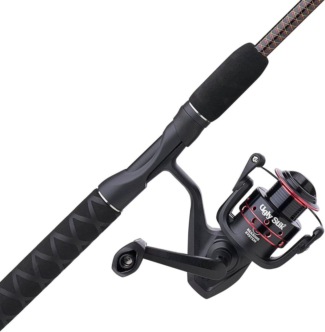Ugly Stik GX2 Spinning Reel and Fishing Rod Combo, 30 Size Reel - 7' - Medium - 4pc