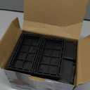 Rectangle Bed Risers, 3 Inch Heavy Duty Adjustable Furniture Risers for Bed Sofa Table and Couch LiftSupport Up to 1,300 Lbs (4 Pack-Black)