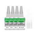 Welding Glue, Welding High-Strength Oily Glue, Universal Super, Instant Bonding, Strong Adhesion, 50g.4pcs