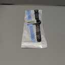 Waterproof Bracelet Compatible with AirTag for Kids (2 Pack), Protective Case GPS Tracker Holder for Child with Full Coverage Hidden Design, Soft Silicone Anti-Lost Wristband Cover for Toddler BWBB (Black White+Light Blue)