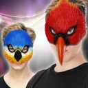 NewL Halloween 3D Animal Half Face Mask Masquerade Party Cosplay Costume for Women and Men