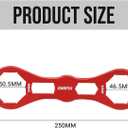 46mm 50mm Fork Cap Wrench for Octagonal Motorcycle Fork Tube Cap Bolts Install and Removal Tool (Red)