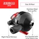 Zebco 202 Spincast Reel and Fishing Rod Combo, Right-Hand Retrieve, Pre-Spooled with 10-Pound Line,