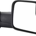 Towing Mirror Replacement Fit forfor 1994 1995 1996 1997 DodgeRam 1500,Ram 2500 Ram 3500.Pickup Truck Power Adjustment No Heated Manual folding Side View Mirror Passenger Side