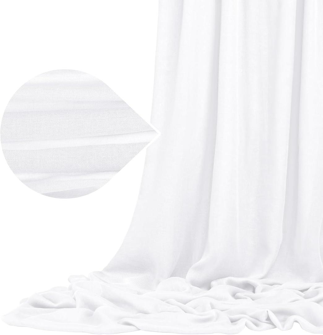 10 Yard White Gauze Cheesecloth Craft Fabric for DIY Wedding Arch Draping, Ceiling Drape, Table Runner, Curtain, Cloth Napkin, Craft Gauze Fabric for Background Party Banquet Wedding Decor