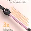 ORYNNE 3/4 Inch Curling Wand for Long Hair, Extra Long Barrel Ceramic Wand Curling Iron, 7 Adjustable Heats, 110-240V Dual Voltage Hair Wand Curler, 60 Minutes Auto Shut Off