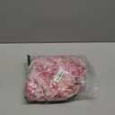 ADOR Women's Floral Summer Empire Waist V Neck Casual Long Flowy Chiffon Maxi Dress Ruffle Tiered Short Sleeve A-line Dreses Pink Large