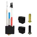 Hotend Hot End Print Head Extruder Kit with 2PK Heater Block Cover and 2PK Stainless Steel Hardened Nozzles for Anycubic Kobra 2/Kobra 2 Neo/Kobra 2 Pro/Kobra 2 Plus/Kobra 2 Max Replacement