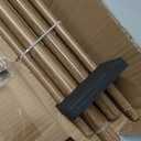 Double Curtain Rods 72 to 144 Inches(6-12feet) for Window, Adjustable Telescoping Drapery Rod with Aluminum Alloy Brackets, 1 Inch Diameter Front, 5/8 Inch Diameter Back Pipe, Brown Woodgrain