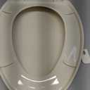American Standard 5257A65MT.021 Cardiff Slow-Close Elongated Front Toilet Seat, Bone