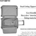 Samsonite UpLIFT X-Large Checked Hardside Luggage with Spinner Wheels - Airline-Approved, TSA Lock, Adjustable Handle System - Polycarbonate Hard Suitcase for Ultra Lightweight Travel - Silver Shimmer