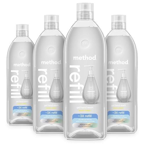 Method Gel Hand Soap Refill, Sweet Water, Recyclable Bottle, 34 oz (Pack of 3)