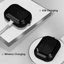 HUSH Protective Airpods Pro Cover Case - Durable Armor Case Compatible with AirPods Pro 1st/2nd Generation (Black)